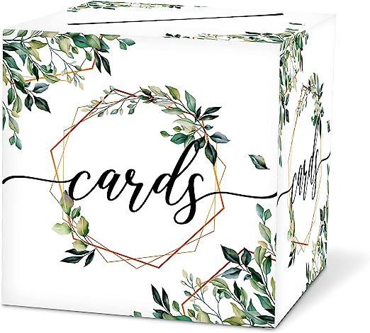 Elevate Your Event Decor with the Greenery Theme Card Box