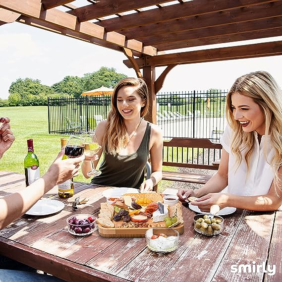 Charcuterie and Cheese Board with Knives Set – Elevate Your Entertaining Experience